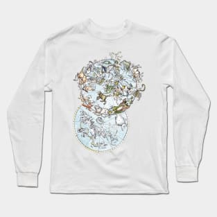 Star Constellations - Northern & Southern Hemispheres Long Sleeve T-Shirt